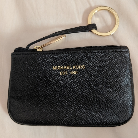 Michael Kors black coin purse - Picture 1 of 4